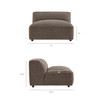 Auren 5 Piece Lattice Bouclé Upholstered Modular Sectional by Modway / EEI-7722