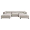 Auren 5 Piece Lattice Bouclé Upholstered Modular Sectional by Modway / EEI-7722