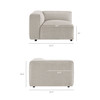 Auren 5 Piece Lattice Bouclé Upholstered Modular Sectional by Modway / EEI-7722