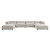 Auren 6 Piece Lattice Bouclé Upholstered Modular Sectional by Modway / EEI-7723
