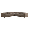 Auren 5 Piece Lattice Bouclé Upholstered Modular Corner Sectional by Modway / EEI-7724