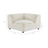 Auren 5 Piece Lattice Bouclé Upholstered Modular Corner Sectional by Modway / EEI-7725