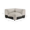 Auren 5 Piece Lattice Bouclé Upholstered Modular Corner Sectional by Modway / EEI-7725