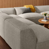 Auren 5 Piece Lattice Bouclé Upholstered Modular Corner Sectional by Modway / EEI-7725