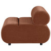 Byrne Velvet Upholstered Armless Chair Rust / CS-503991AC