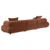 Byrne 143-inch Velvet Modular Bumper Sectional Sofa Rust / CS-503991-SET