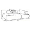 Byrne 105-inch Velvet Modular Bumper Sectional Sofa Rust / CS-503991