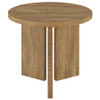 Aragon 2-Piece Round Coffee and End Table Set Mango / CS-706668-S2