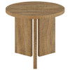 Aragon Round Panel Base End Table Mango / CS-706667