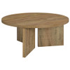 Aragon Round Panel Base Coffee Table Mango / CS-706668