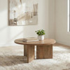 Aragon Round Panel Base Coffee Table Mango / CS-706668