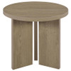 Aragon 3-Piece Round Coffee and End Table Set Latte / CS-706678-S3