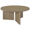Aragon 2-Piece Round Coffee and End Table Set Latte / CS-706678-S2