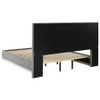 Viana 4-Piece Eastern King Platform Bedroom Set Grey and White High Gloss / CS-305770KE-S4