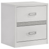 Viana 4-Piece Eastern King Platform Bedroom Set Grey and White High Gloss / CS-305770KE-S4