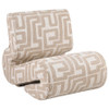 Eimer Geometric Jacquard Accent Chair Camel / CS-903261