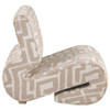 Eimer Geometric Jacquard Accent Chair Camel / CS-903261