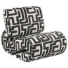 Eimer Geometric Jacquard Accent Chair Black / CS-903263