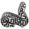 Eimer Geometric Jacquard Accent Chair Black / CS-903263