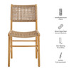 Tindra Woven Dining Chairs Set of 2 by Modway / EEI-7615