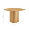 Renwick 47 Inch Oak Veneer Round Pedestal Dining Table by Modway / EEI-7616