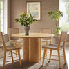 Renwick 47 Inch Oak Veneer Round Pedestal Dining Table by Modway / EEI-7616
