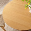 Renwick 47 Inch Oak Veneer Round Pedestal Dining Table by Modway / EEI-7616