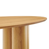 Renwick 79 Inch Oak Veneer Oval Pedestal Dining Table by Modway / EEI-7617