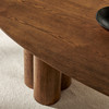 Renwick 79 Inch Oak Veneer Oval Pedestal Dining Table by Modway / EEI-7617
