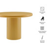 Belmonte 45 Inch Painted Wood Round Pedestal Dining Table by Modway / EEI-7618