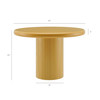 Belmonte 45 Inch Painted Wood Round Pedestal Dining Table by Modway / EEI-7618