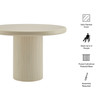 Belmonte 45 Inch Painted Wood Round Pedestal Dining Table by Modway / EEI-7618
