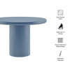 Belmonte 45 Inch Painted Wood Round Pedestal Dining Table by Modway / EEI-7618