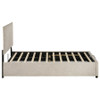 Reeves Upholstered Twin Lift-Top Storage Platform Bed Beige / CS-315918BGET