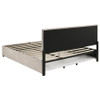 Reeves Upholstered Eastern King Lift-Top Storage Platform Bed Beige / CS-315918BGEKE