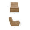 Corbin Vegan Leather Armless Accent Chair by Modway / EEI-7764