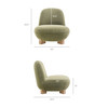 Norwood Faux Mohair Bean Shaped Accent Chair by Modway / EEI-7767