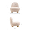 Norwood Faux Mohair Bean Shaped Accent Chair by Modway / EEI-7767