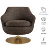 Quimby Melange Chenille Swivel Accent Chair by Modway / EEI-7768