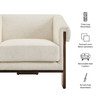 Halbrook Linen Blend Tripod Accent Chair by Modway / EEI-7769