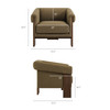 Halbrook Linen Blend Tripod Accent Chair by Modway / EEI-7769