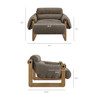 Sorelle Upholstered Fabric Sling Lounge Chair by Modway / EEI-7813
