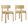 Marsha Retro Upholstered Fabric Dining Chairs Set of 2 by Modway / EEI-7815