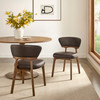 Daphne Vegan Leather Dining Chairs Set of 2 by Modway / EEI-7816