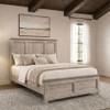Nevado Farmhouse Queen Panel Bed Grey and Weathered Taupe / CS-225191Q