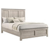 Nevado Farmhouse Eastern King Panel Bed Grey and Weathered Taupe / CS-225191KE