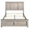 Nevado Farmhouse Eastern King Panel Bed Grey and Weathered Taupe / CS-225191KE
