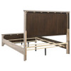 Nevado Farmhouse Eastern King Panel Bed Grey and Weathered Taupe / CS-225191KE