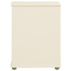 Evren 2-cubby Vertical Bookcase with Natural Interior Off White / CS-460626