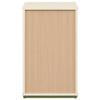 Evren 2-cubby Vertical Bookcase with Natural Interior Off White / CS-460626